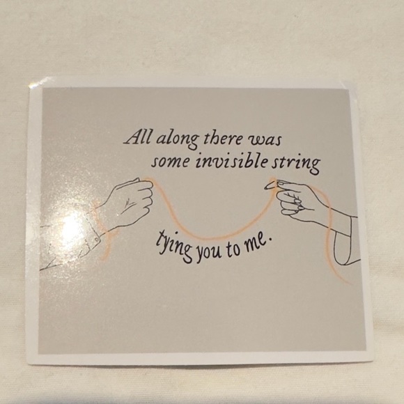 Taylor Swift Other - Taylor Swift Music Waterproof Sticker Invisible String Tying You To Me